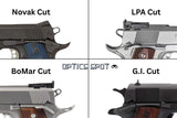 1911 [BoMar Cut] adjustable rear sight with 3 height points | blank - Ubitzu
