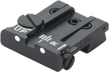 Browning Hi-Power [Sport Vigilante Mark III Practical HP40] justerbart bagsigte | hvide prikker - Ubitzu