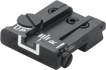 Browning Hi-Power [Sport Vigilante Mark III Practical HP40] justerbart bagsigte | hvide linjer - Ubitzu