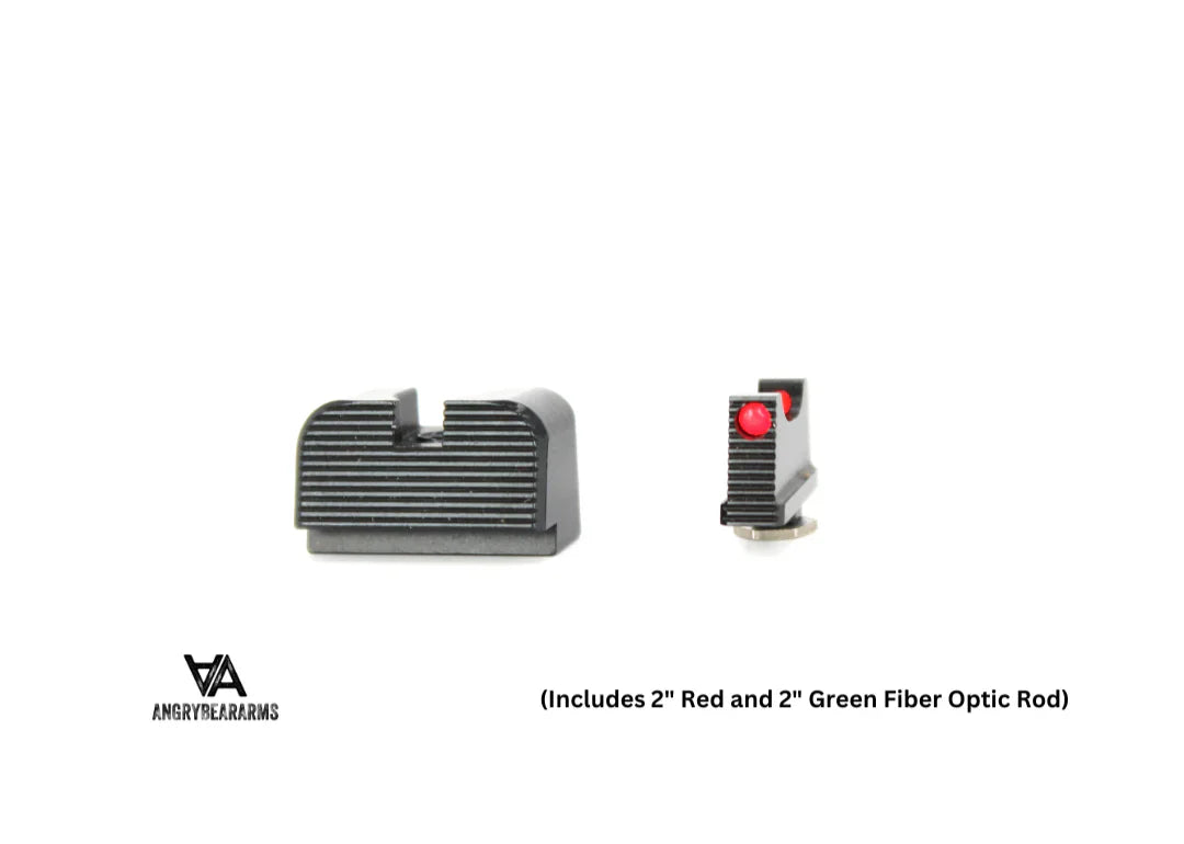 Co-witness sights for Glock MOS [G17 MOS G19 MOS & other] | fiber optic - Ubitzu