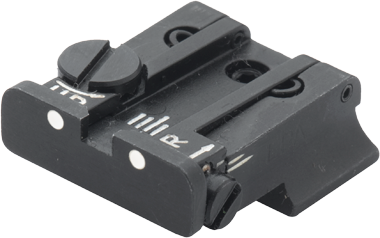 CZ [75 75B 85] adjustable rear sight | white dots - Ubitzu