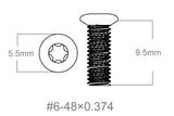 Set of screws 3pcs | 6-48x0.374’’ [T10] - Ubitzu