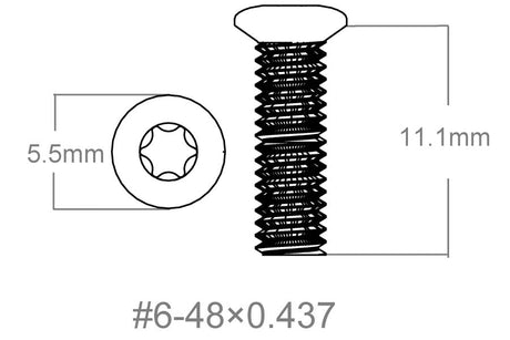 Sæt skruer 3 stk. | 6-48x0.437’’ [T10] - Ubitzu
